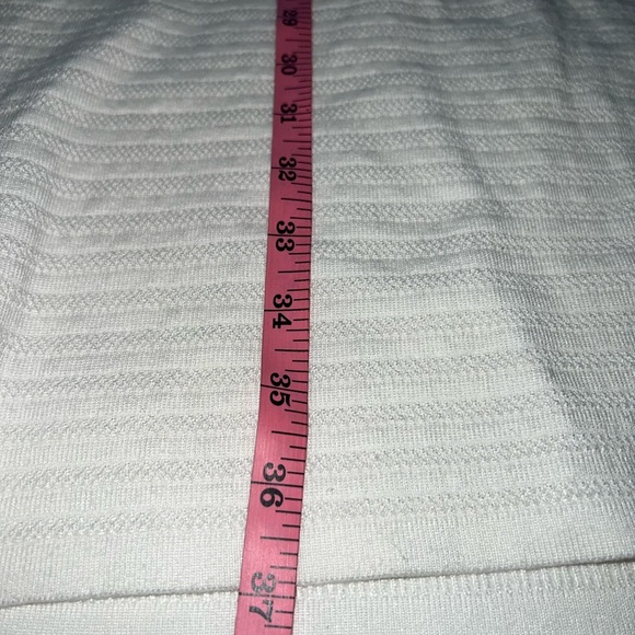 Cache White Ribbed Sheath Dress with Dolman Sleeves, Size Medium NWOT - Picture 5 of 10